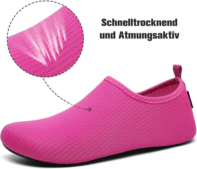 Detalle de SAGUARO Chaussures aquatiques homme/femme GR.36-47 – souples, respirantes et faciles à enfiler