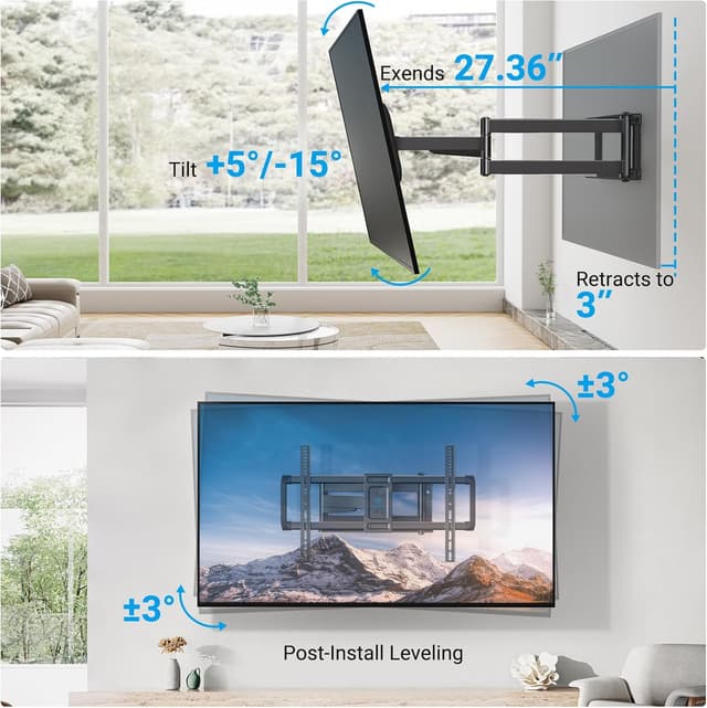 Thumbnail 3 de PERLESMITH TV Wall Mount 27.36in
