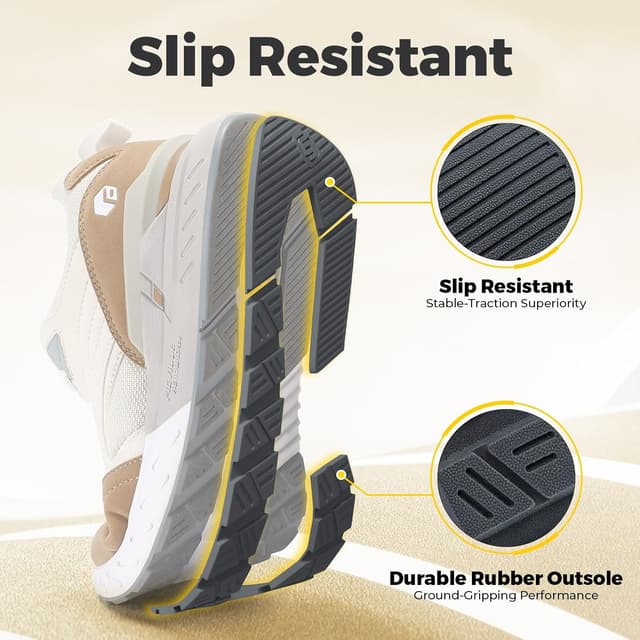 Detalle de FitVille Extra Weit Laufschuhe Damen – breite Zehenbox für komfortables Walking & Jogging