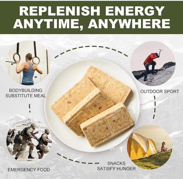 Detalle 2 de BDH barre alimentari di emergenza 20 anni, 250 g/bar 🍫