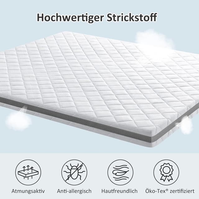 Detalle 2 de BedStory Topper 80x200 cm H4/H5 mit 7,5 cm