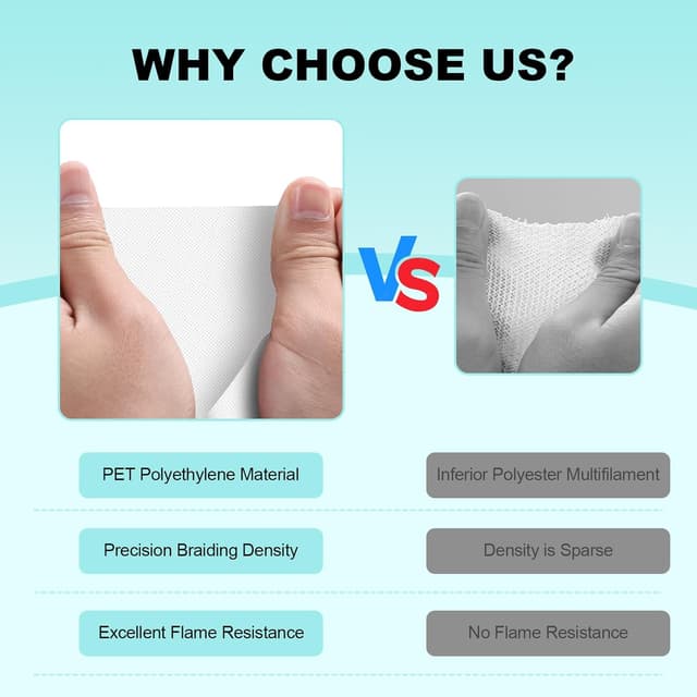 Detalle 2 de AGPTEK 3 m Kabelschlauch (25 mm, selbstschließend) – flexibler Textil-Kabelkanal für Kabelmanagement