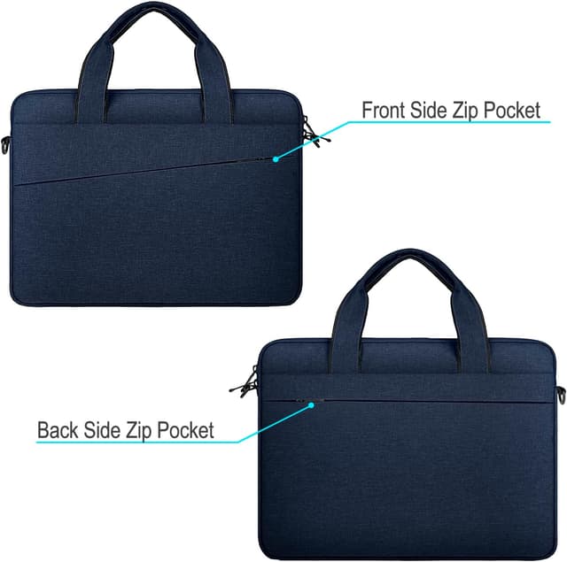 Detalle de RAINYEAR 14–15.6 inch Laptop Sleeve Shoulder Bag (37.5 x 26 x 3.0 cm) for MacBook Pro/Air & Chromebooks