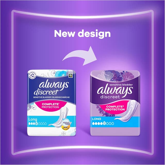 Thumbnail 4 de Always Discreet Incontinence Pads Long 80 pack 🩺