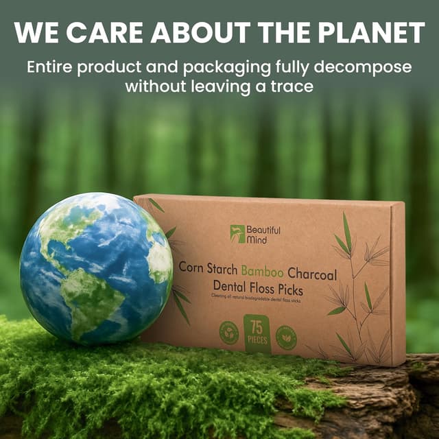 Thumbnail 6 de Natural Dental Floss Picks 75 Pack