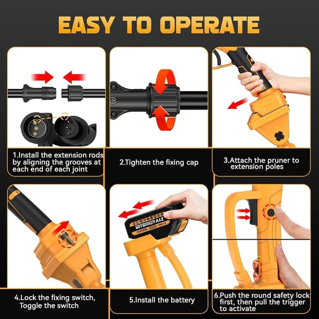 Thumbnail 3 de CHGBOSTH Forbici Potatura a Batteria 21V 200cm