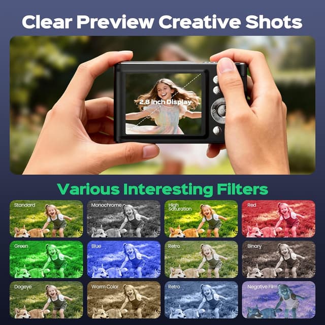 Thumbnail 6 de Digital Camera 48MP Compact 32GB 4K LCD