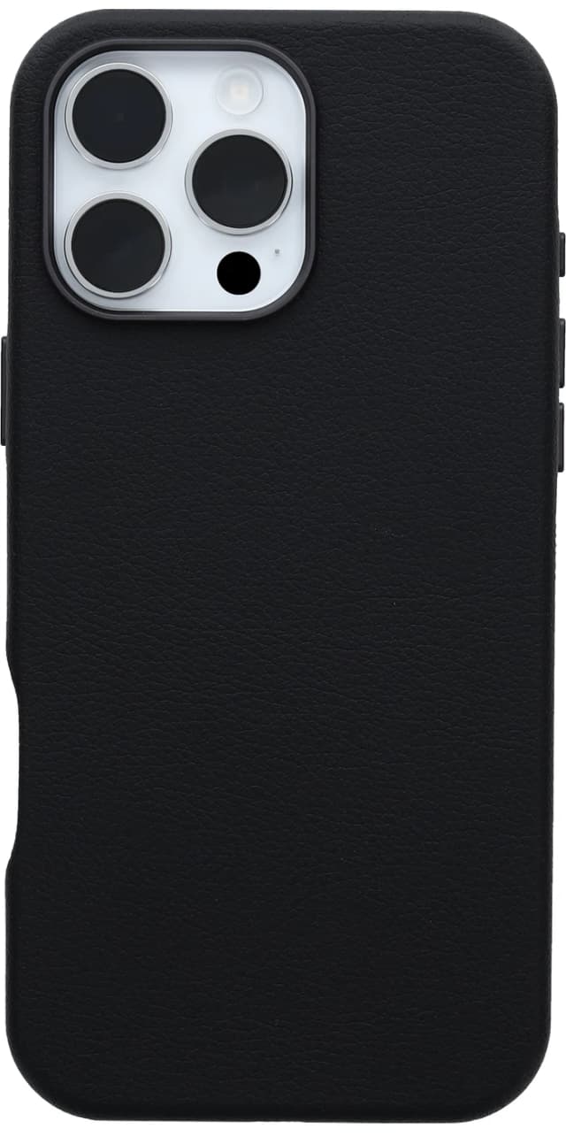 Detalle 2 de OtterBox Symmetry Backcover mit MagSafe für iPhone 16 Pro Max (Leder, Schwarz)