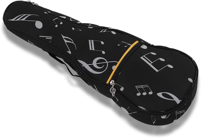 Detalle de Soprano 21-Inch Ukulele Case Backpack – Water-resistant padded gig bag with front zipped pocket