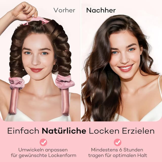 Detalle 2 de Umisleep Heatless Lockenwickler 99 cm Seide