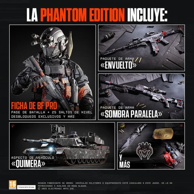 Thumbnail 1 de Battlefield 6 Phantom Edition PCWin Código EA App