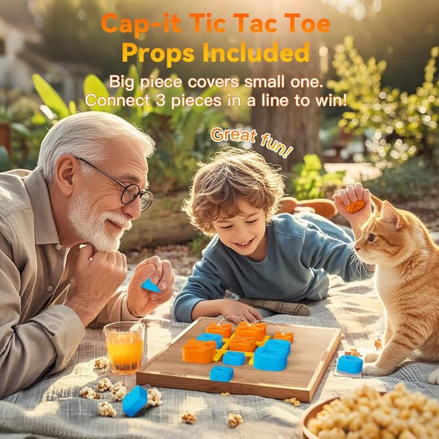 Detalle de Tic Tac Toe Game Box 5-in-1 for travel