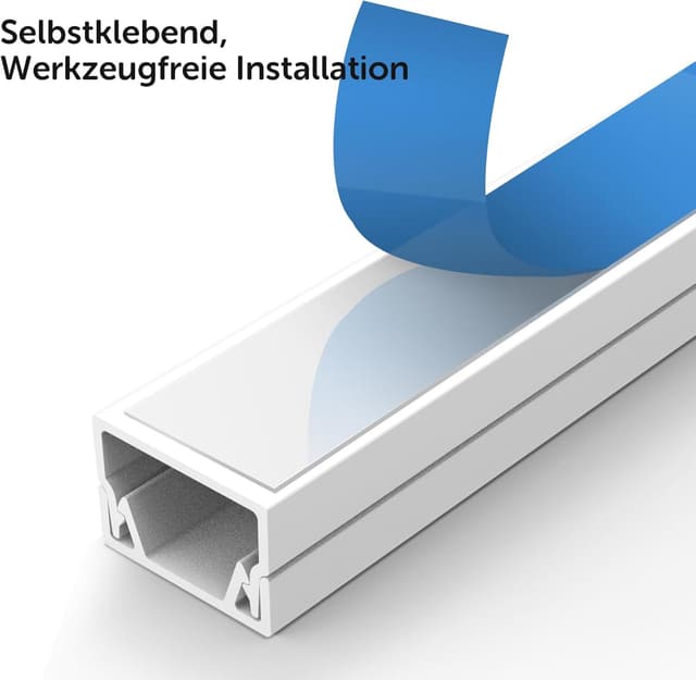 Detalle 2 de shinfly 4,8 m Kabelkanal Weiß 🔌