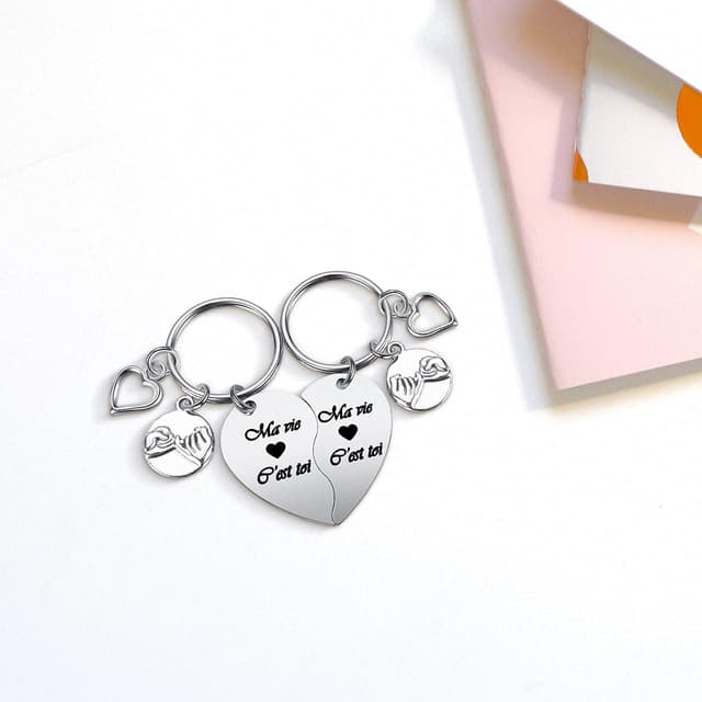 Thumbnail 6 de PiercingJak Porte-clés cœur 36 mm pour couples