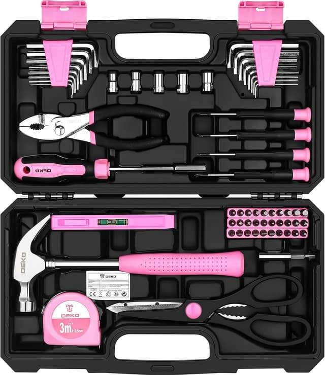Imagen de DEKO Tool Set 62 Pieces pink DIY kit en OfertitasTOP
