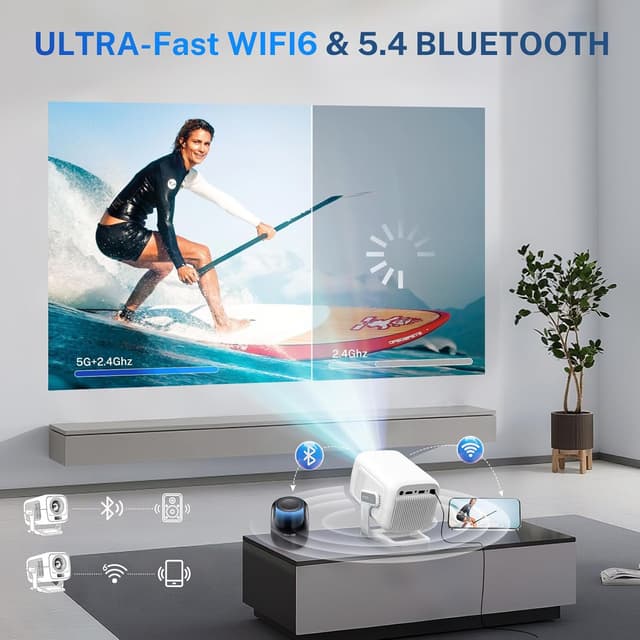 Detalle 2 de LYNCAST Vision Beamer Proyector Android TV 📽