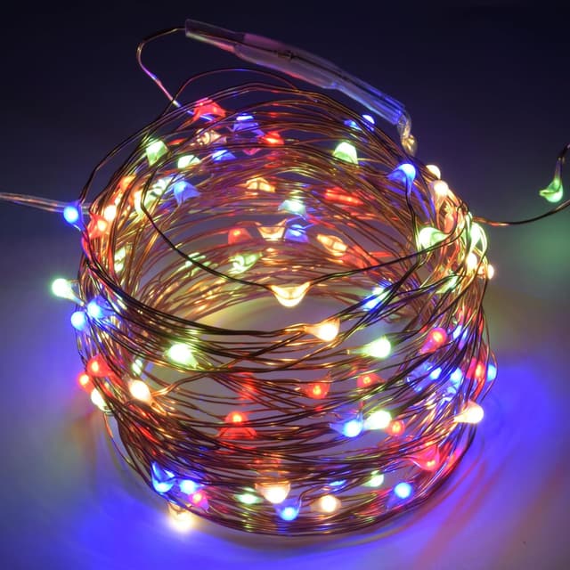 Detalle de KARSUM USB fairy lights 36ft, 100 LEDs