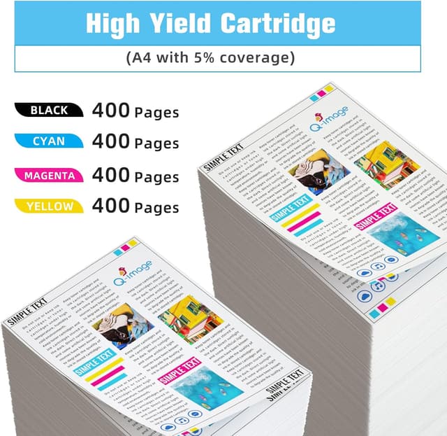 Detalle de Q-image LC3213/LC3211 Compatible Ink Cartridges (5 Pack) for Brother LC-3213 & LC-3211 Printers