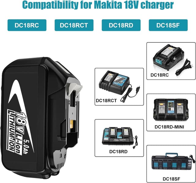 Thumbnail 3 de Makita 18V 5000mAh Remplacement 2 pièces