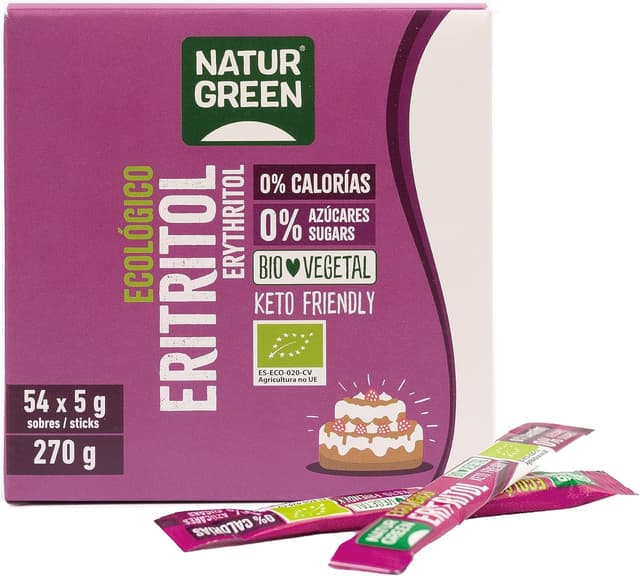 Thumbnail 4 de NaturGreen Eritritol Sticks BIO 🌱 Edulcorante Natural 54 sobres