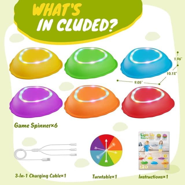 Thumbnail 4 de Scvcid Rechargeable Stepping Stones 6pcs