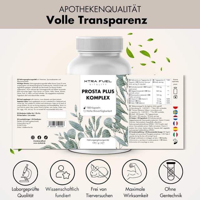 Thumbnail 6 de Prosta Plus Komplex 180 Kapseln đ©ș