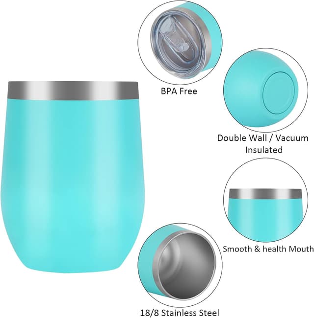 Detalle de Reusable coffee cup 12oz insulated set