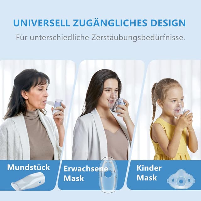 Detalle 1 de FEELLIFE Airpro Go Inhalator, 25 dB