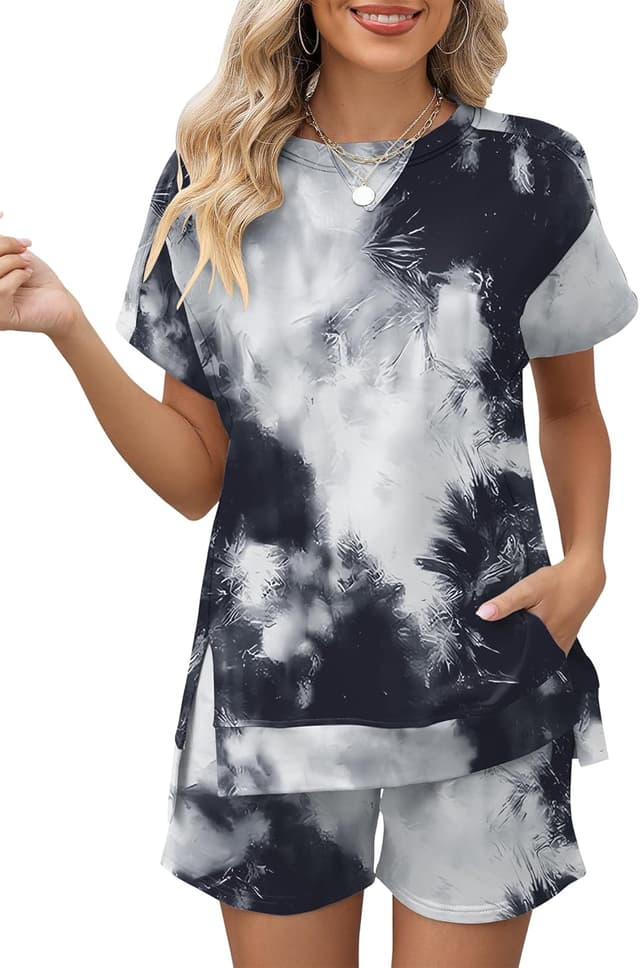 Detalle 2 de LOMON 2 Piece Lounge Shorts Set for Women