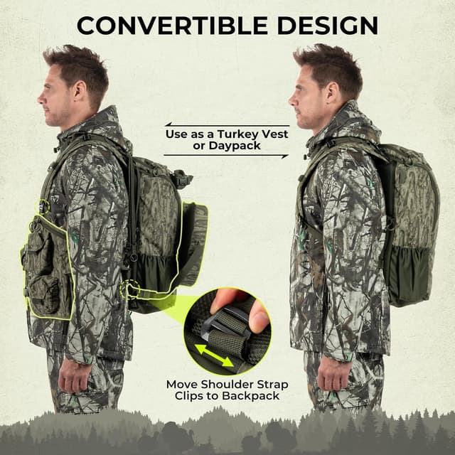 Detalle de Extremus BearHauler Turkey Hunting Vest (Convertible Daypack) by KastKing