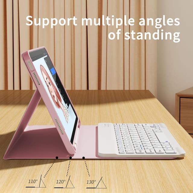 Thumbnail 5 de Zoyu Keyboard Case for iPad 11th Gen A16 11.0” Light Pink ⌨