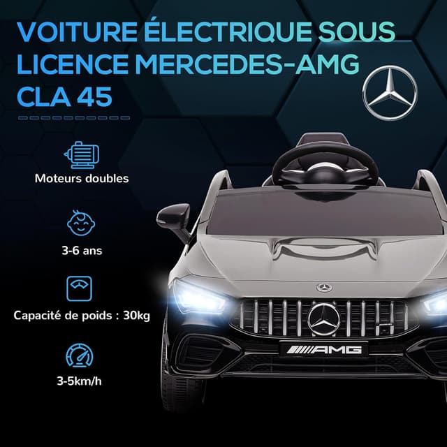 Thumbnail 2 de AIYAPLAY Mercedes AMG CLA 45 12V voiture électrique