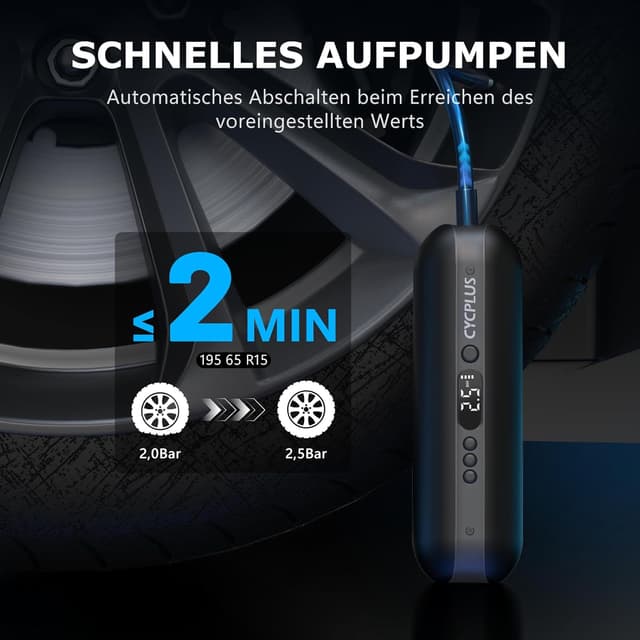 Detalle 2 de CYCPLUS Luftpumpe 150 PSI elektronisch