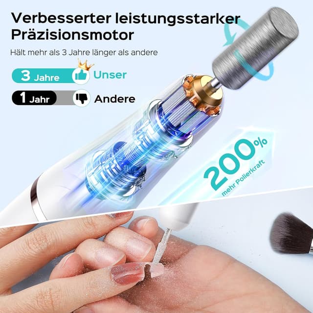 Thumbnail 3 de COSLUS Nagelfräser kabellos 2-in-1