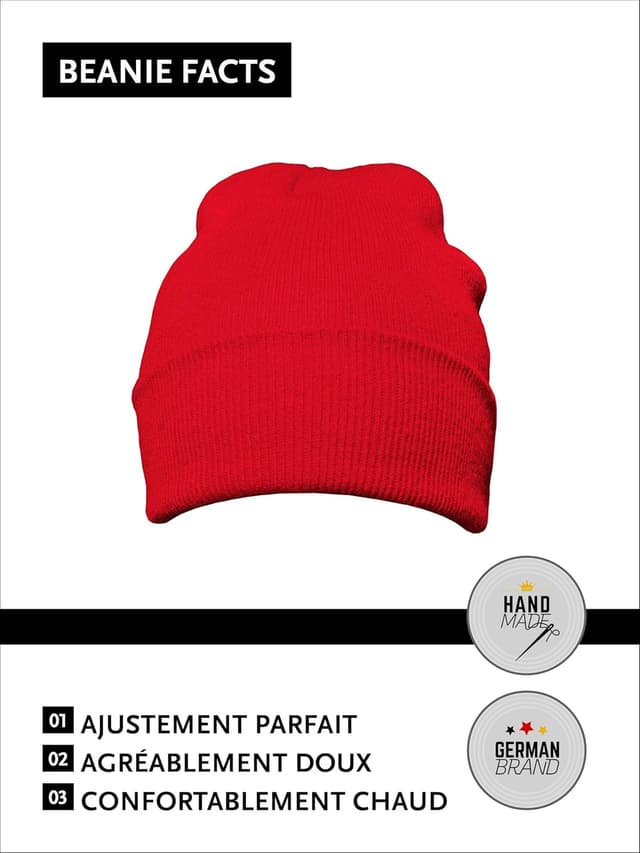 Detalle de Bonnet DonDon hiver tricot, beanie