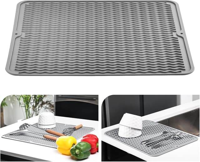 Detalle de KitchenRaku Abtropfmatte 30x40 cm aus Silikon