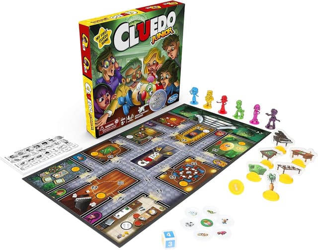 Detalle 2 de Cluedo Junior board game for kids (Ages 5+) — Solve the Broken Toy Case