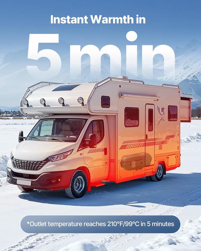 Thumbnail 2 de VEVOR 5KW 12V riscaldatore diesel per camion con display