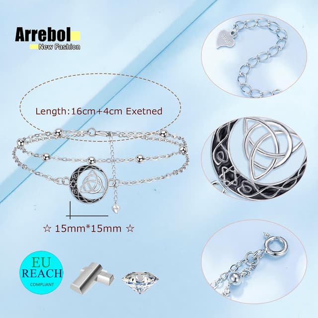 Detalle 2 de Arrebol Bracelet femme argent 925 16 cm