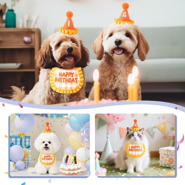 Thumbnail 5 de Cat Birthday Outfit Set for Cats