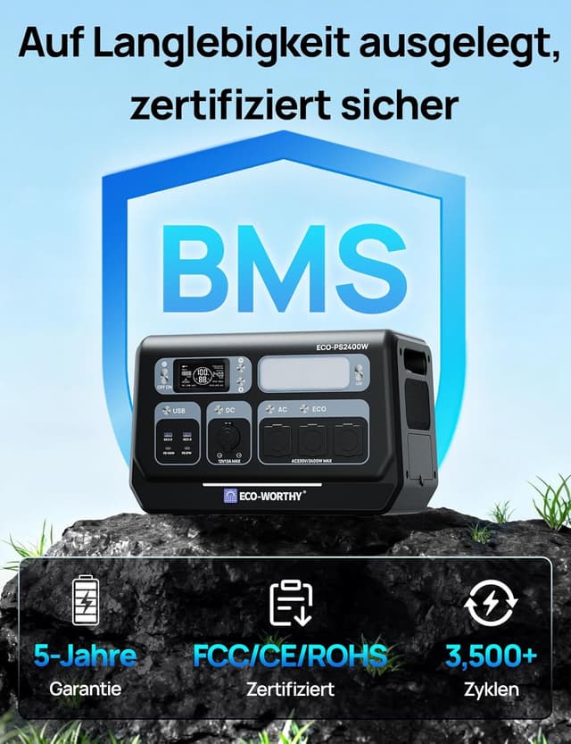 Thumbnail 4 de ECO-WORTHY PS2400W Powerstation 2048Wh