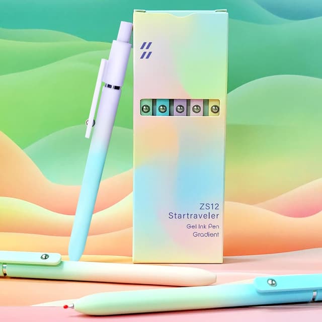 Detalle 2 de 0,7 mm Gelstifte mit Silikongriff, 5er