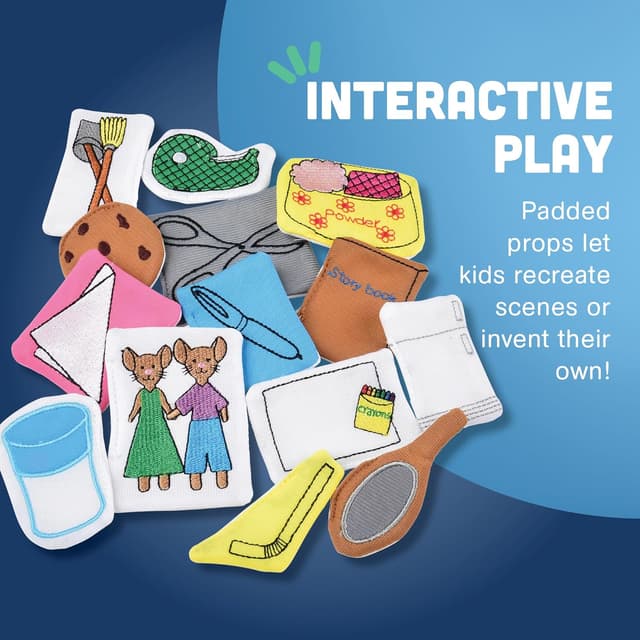 Thumbnail 3 de Constructive Playthings If You Give a Mouse a Cookie puppet set 16 pieces