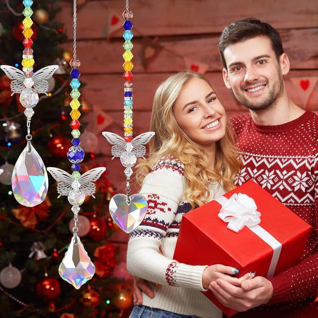 Thumbnail 6 de EEEKit 6PCS Butterfly Crystal Sun Catchers (crystal prism rainbow window ornaments)