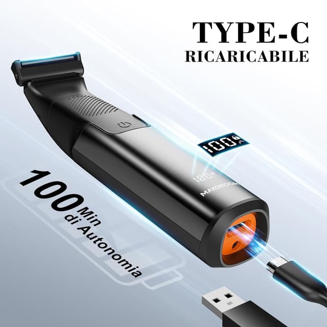 Thumbnail 5 de MAXGROOM 2in1 Rasoio Corpo 90 min 🪒