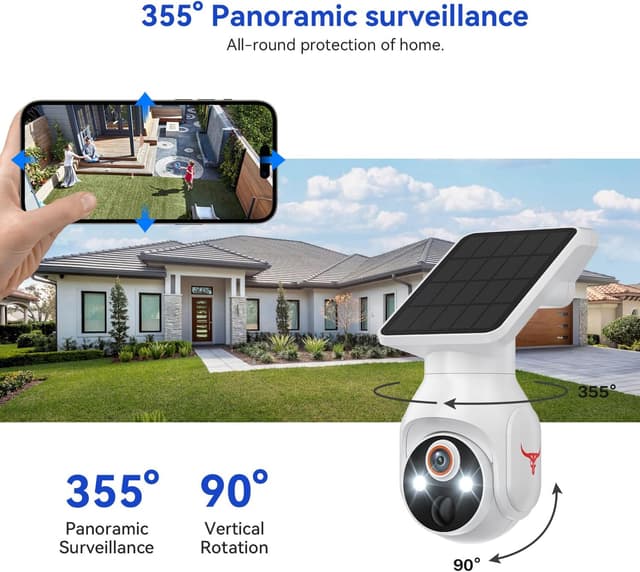 Thumbnail 3 de Orbitell Solar-Powered Outdoor Security Camera 1080p