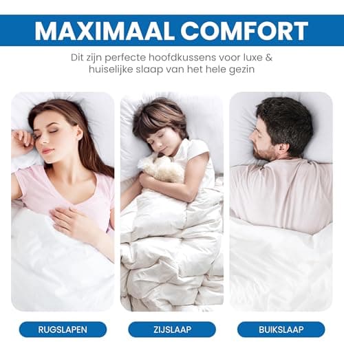 Detalle 2 de Utopia Bedding Team Almohadas Siliconadas 50x70 cm 💤