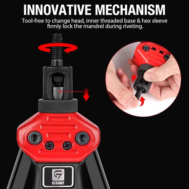 Detalle 2 de Outil d'écrou à rivets GIANTISAN 40,6 cm ⚙
