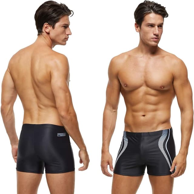 Detalle 2 de Arcweg Boxer da bagno uomo con pad rimovibile e coulisse, elastico in vita bassa