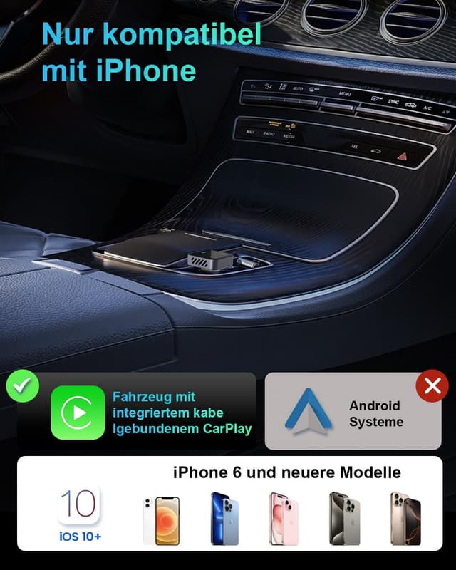 Detalle 2 de Nano Wireless CarPlay Adapter 12 Monate